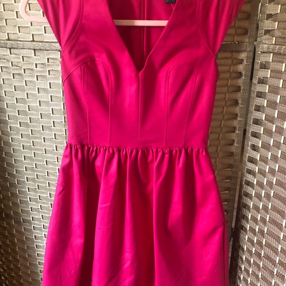 French Connection Fuchsia Mini Dress - Picture 1 of 7
